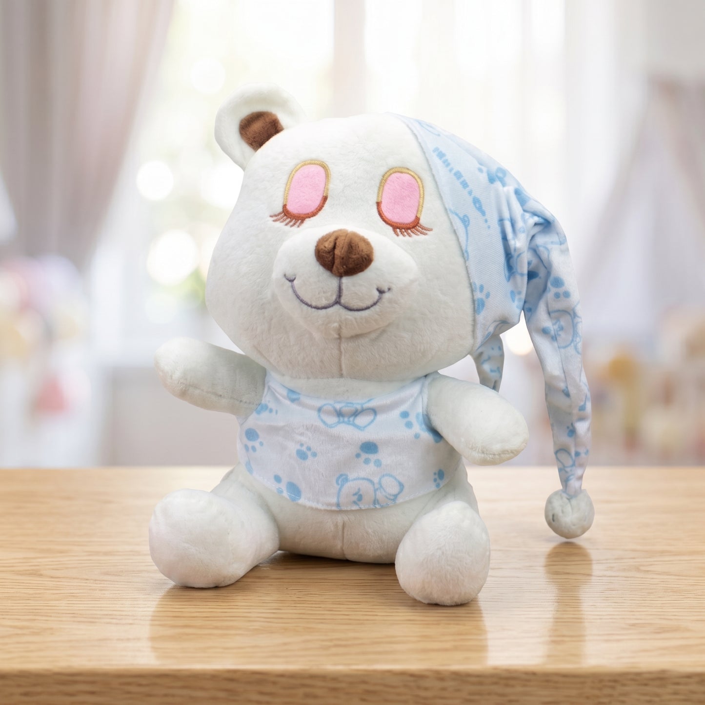 Sevimli Uyku Arkadaşı Mavi Peluş Ayıcık