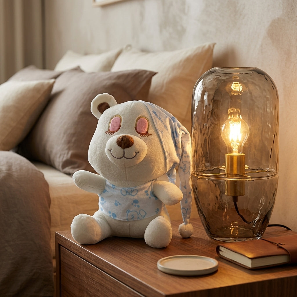 Sevimli Uyku Arkadaşı Mavi Peluş Ayıcık