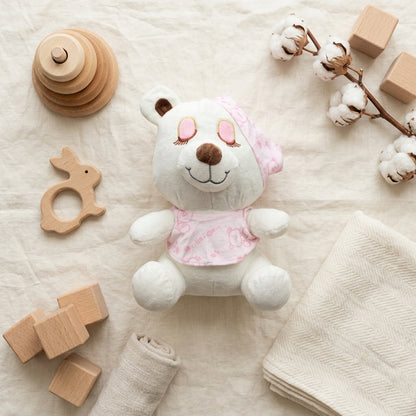 Sevimli Uyku Arkadaşı  Pembe Peluş Ayıcık