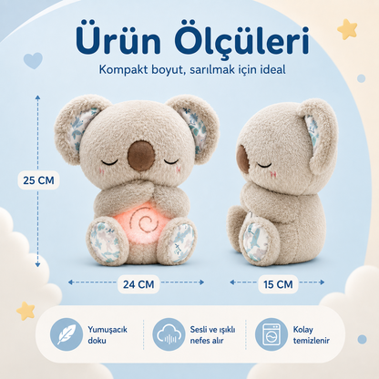 Toyzie - Sevimli Nefes Alan Işıklı Peluş Uyku Arkadaşı Koala